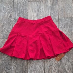 Red Women's Mini Skort